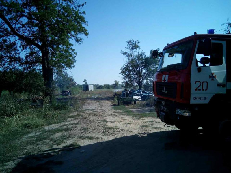 В Запорожье дотла сгорели два автомобиля