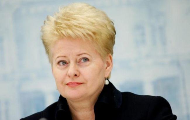 Грібаускайте: ЄС залишить санкції проти РФ за невиконання мінських домовленостей