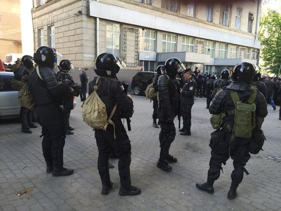 Митинг в Кишиневе закончился столкновениями с полицией