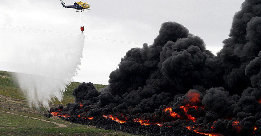 Пожар возле Мадрида Пожар возле Мадрида