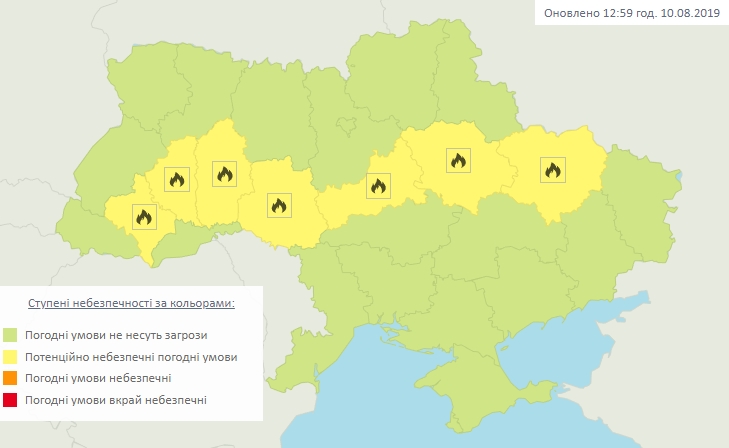Синоптики предупредили о чрезвычайной пожарной опасности