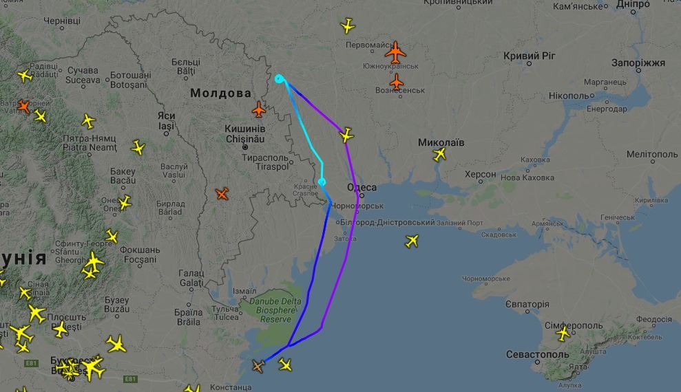 Американський літак провів розвідку біля окупованого росіянами Придністров'я