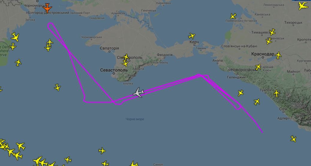 Літак розвідки США патрулює Чорне море
