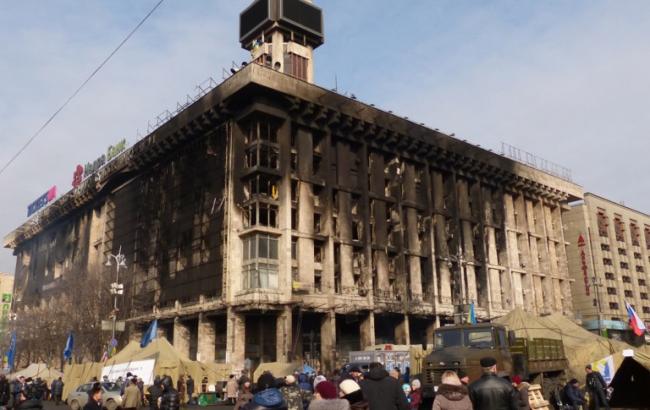 Стала известна судьба Дома профсоюзов на Майдане
