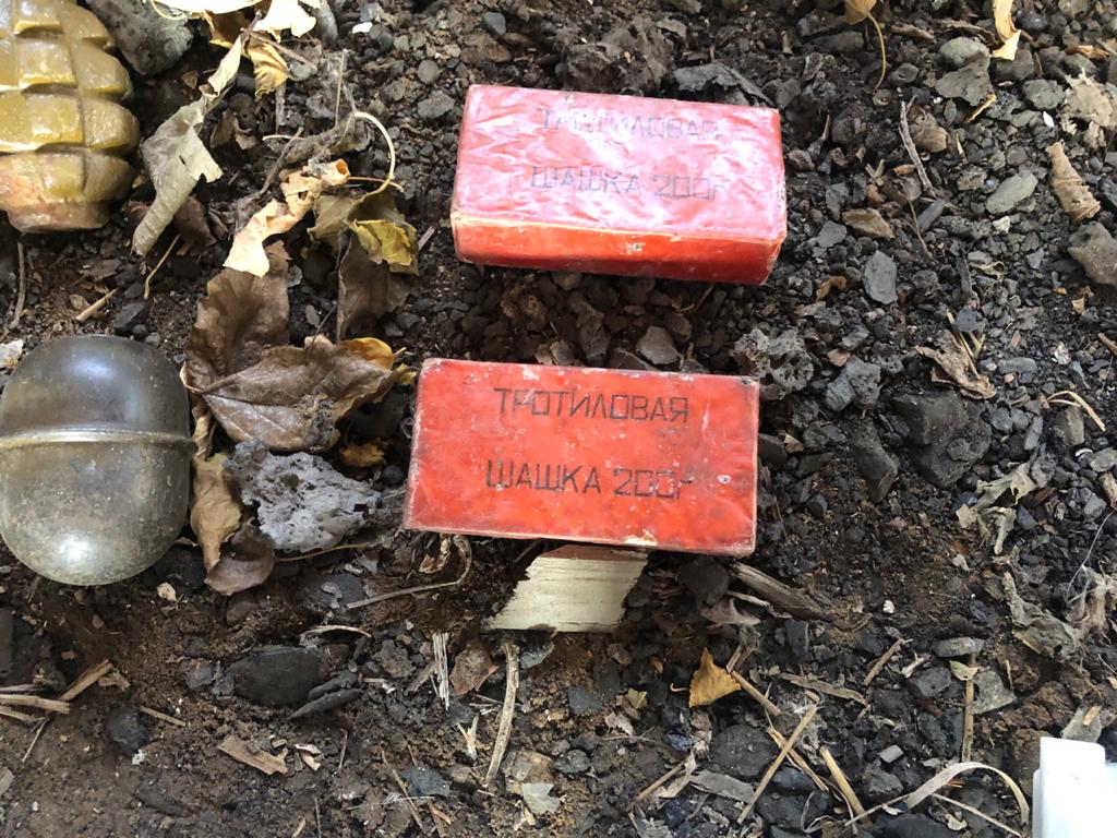 На Донбассе пограничники обнаружили тайное укрытие с боеприпасами: что там нашли (фото, видео)