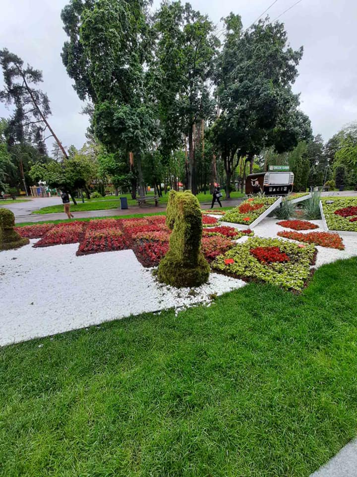 Красота Киева не нужна: вандалы испортили клумбу в парке &quot;Победа&quot;