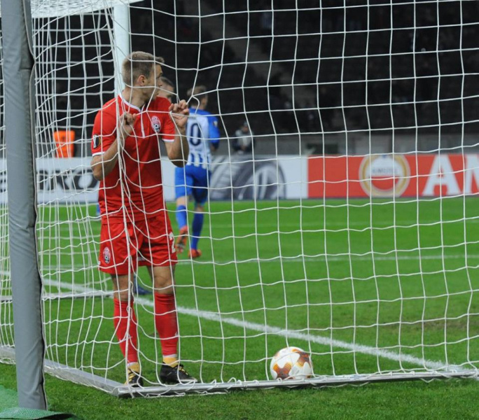 Герта - Зоря 2-0: відео голів та огляд матчу