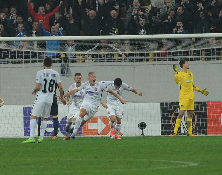 Заря - Герта 2-1: видео голов и обзор матча