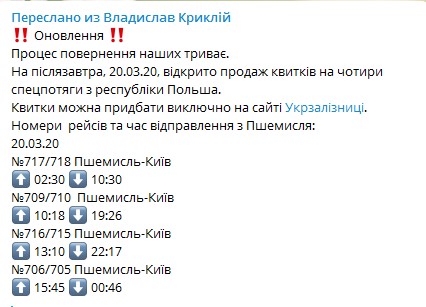 За українцями до Польщі відправлять додатковий поїзд