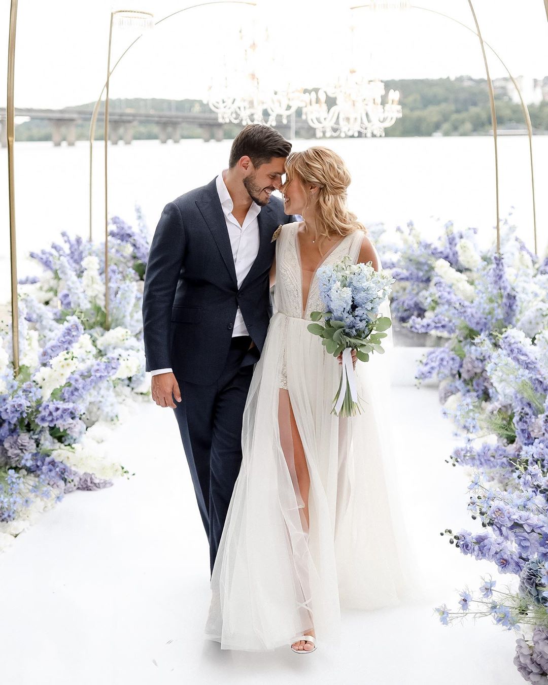 Микита Добринін і Даша Квіткова зіграли розкішне весілля: фото та відео з торжества