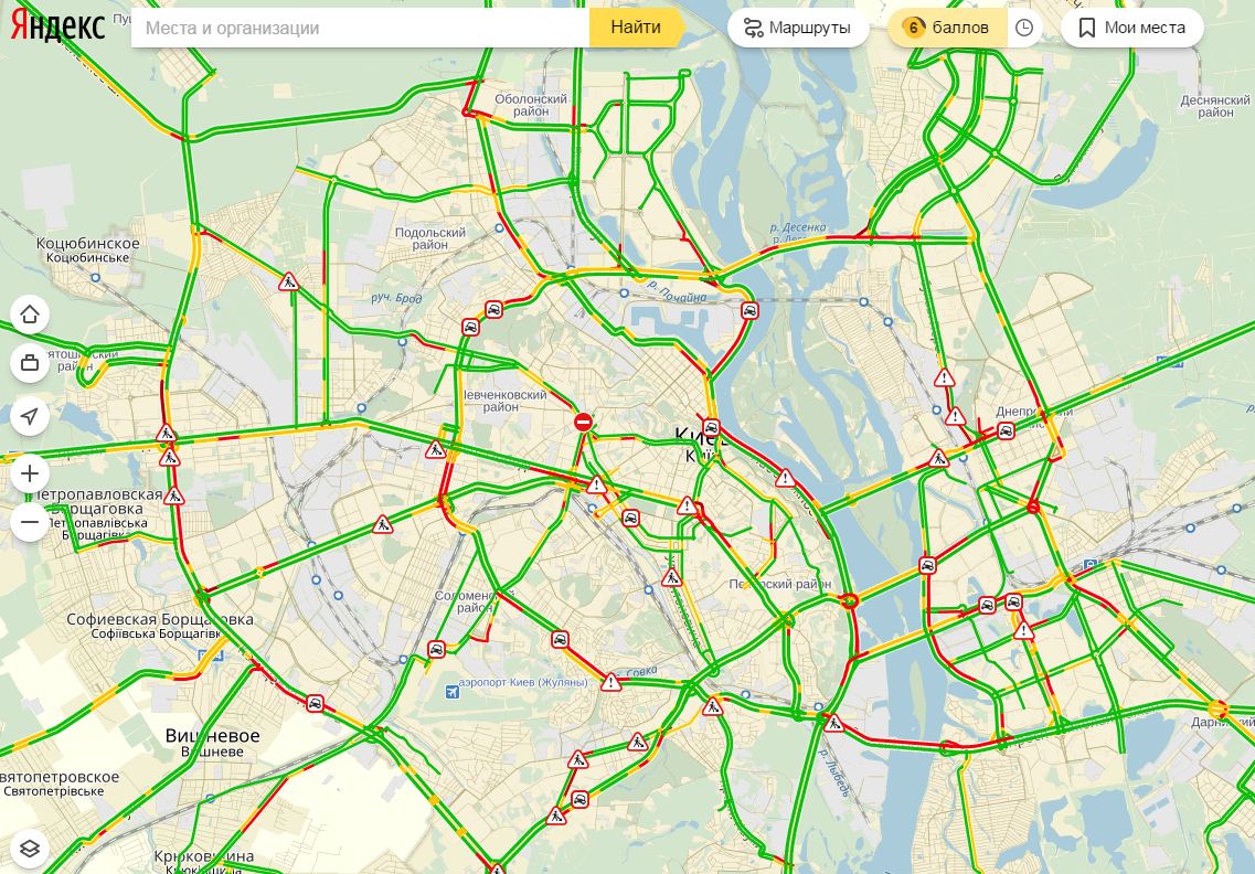 пробки в Киеве
