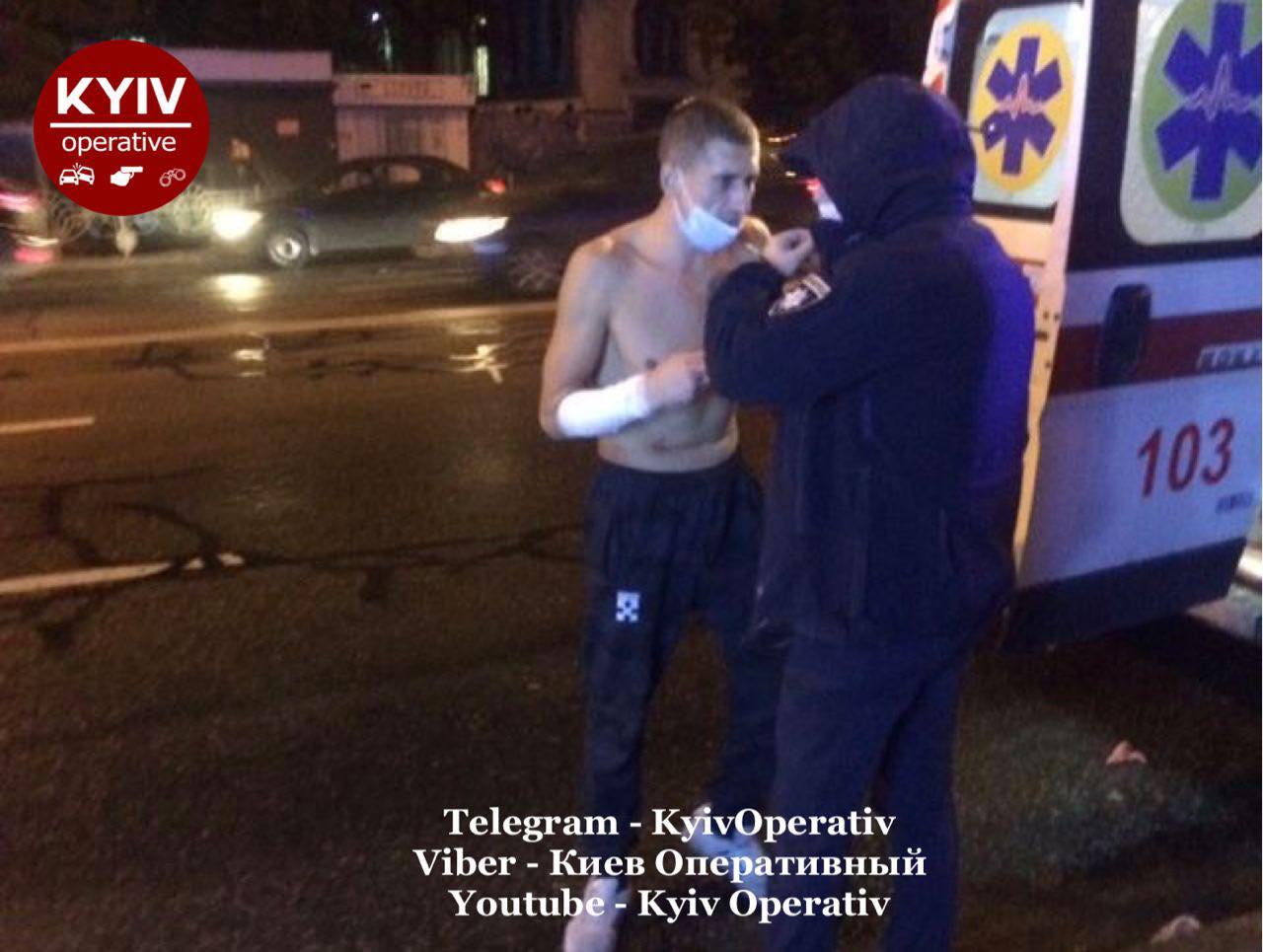 Больной или &quot;обдолбался&quot;: в Киеве мужчина наделал на улицах переполох