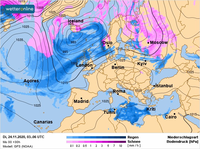 Мощный ветер с мокрым снегом: какие области Украины затянет непогодой
