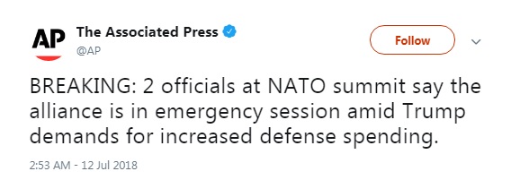 НАТО проводить екстрену сесію після заяв Трампа