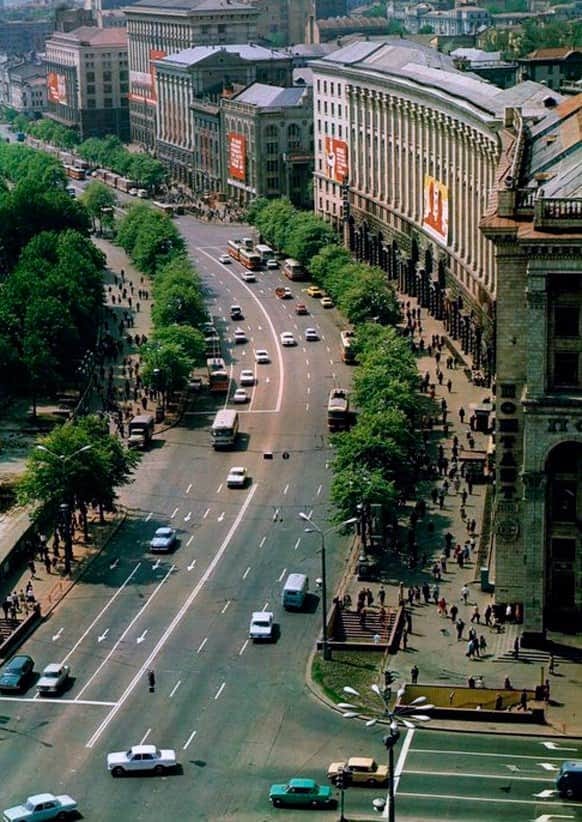 Як виглядала вулиця Хрещатик 50 років тому: унікальні, раритетні фото