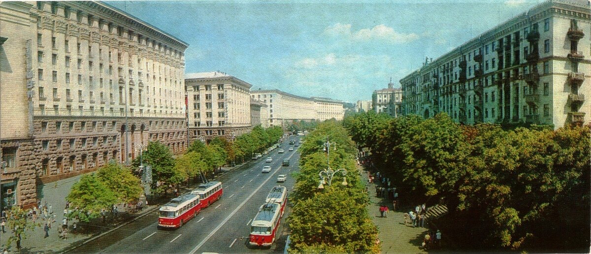 Как выглядела улица Крещатик 50 лет назад: уникальные, раритетные фото