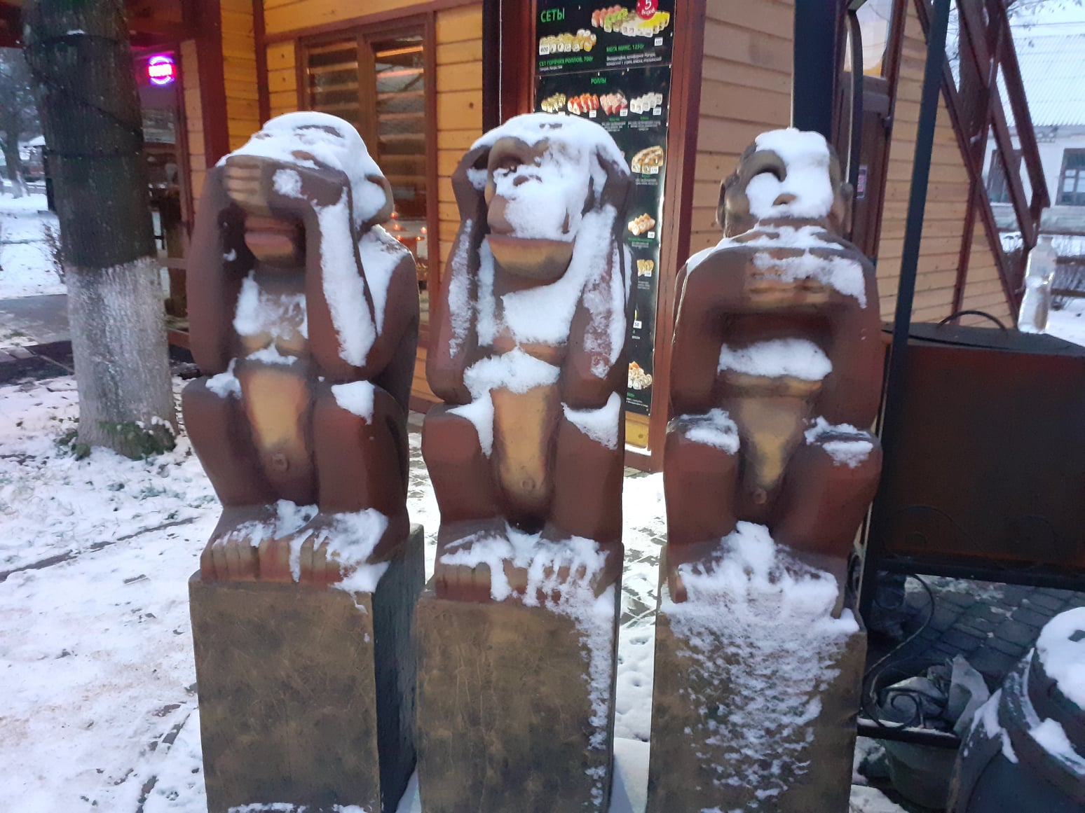 Зима на море: украинский курорт засыпало снегом (сказочные фото)