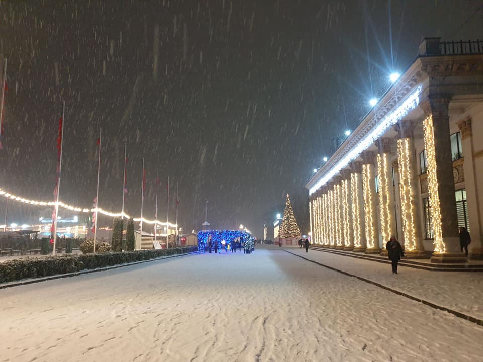 В Киев пришла зимняя сказка: фото и видео снегопада