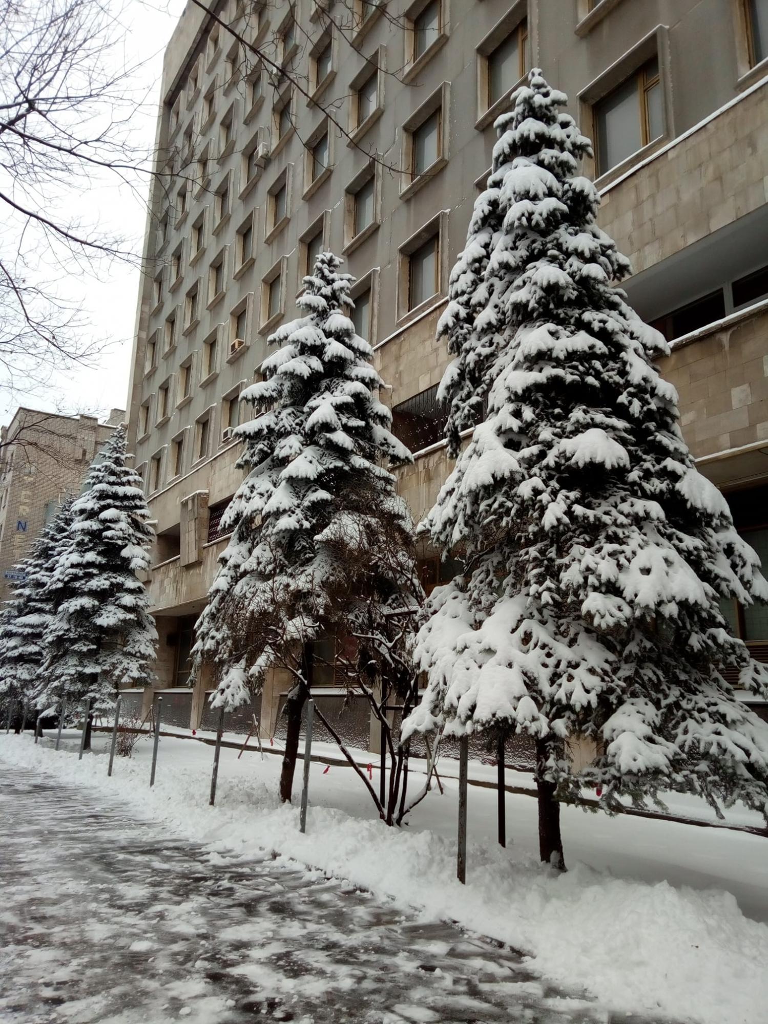 В Днепр на Старый Новый год пришла настоящая зима: снежные барханы и "ловушки" на дорогах (видео и фото)