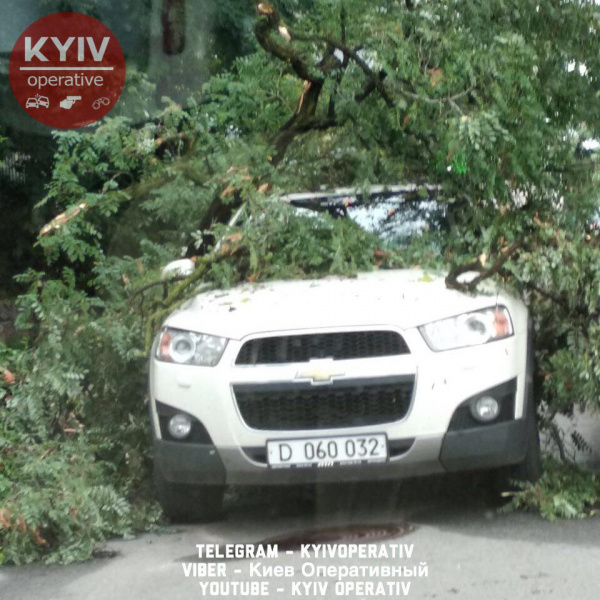 Спасатели продолжают ликвидацию последствий непогоды в Киеве