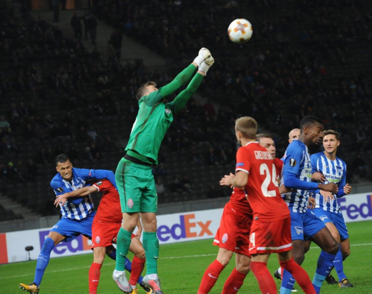 Герта - Заря 2-0: видео голов и обзор матча