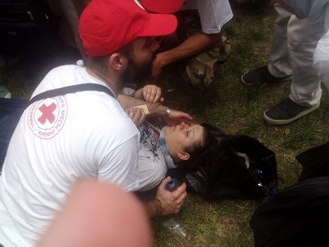 Одной из паломниц на Владимирской горке стало плохо