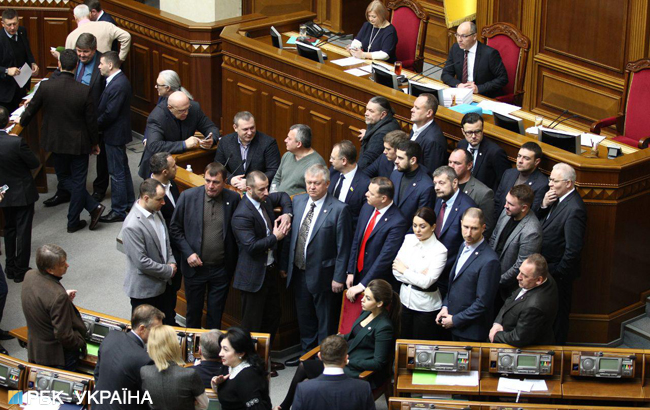 Рада пішла на перерву відразу після відкриття ранкового засідання