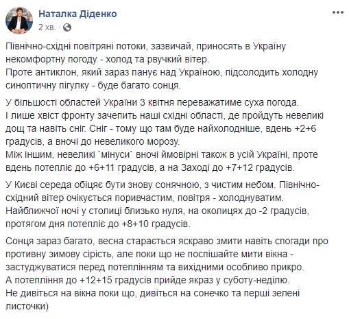 Погода в Україні: коли прийде справжнє тепло