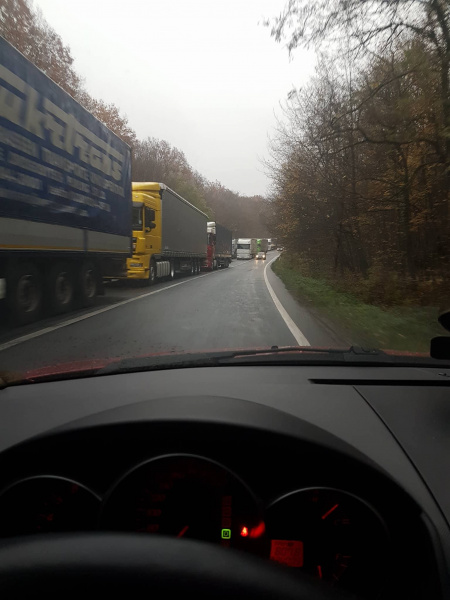 В Ужгороде произошел транспортный коллапс