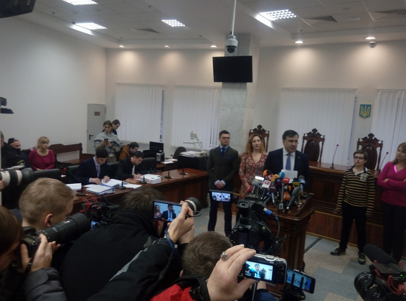 Суд почав розгляд апеляції на запобіжний захід для Саакашвілі
