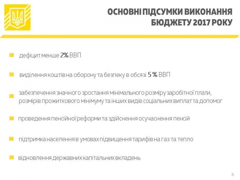 Уряд схвалив звіт про виконання держбюджету-2017