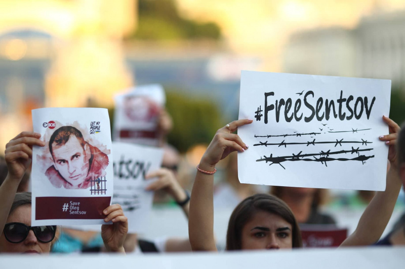 У Києві відбулася акція на підтримку Сенцова