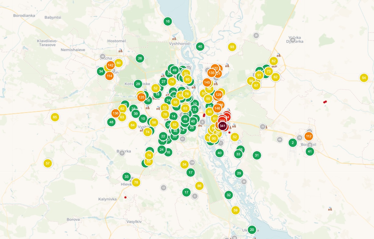 У Києві різко зросла забрудненість повітря: де небезпечно дихати