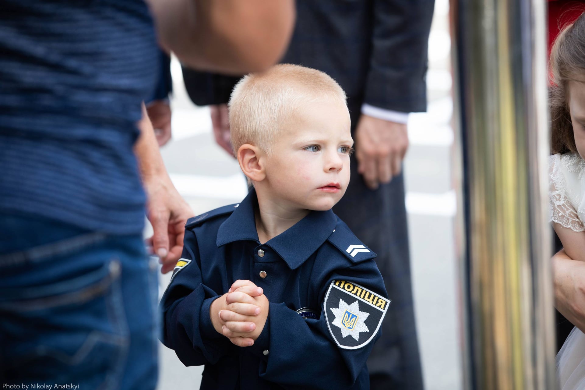 Маленький &quot;поліцейський&quot; Богданчик замилував українців (фото)