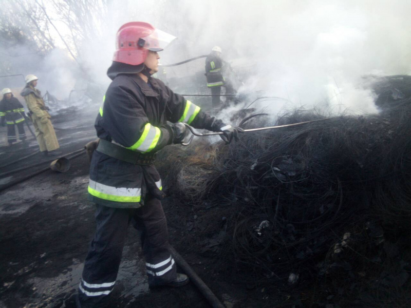 В Черкассах возник масштабный пожар