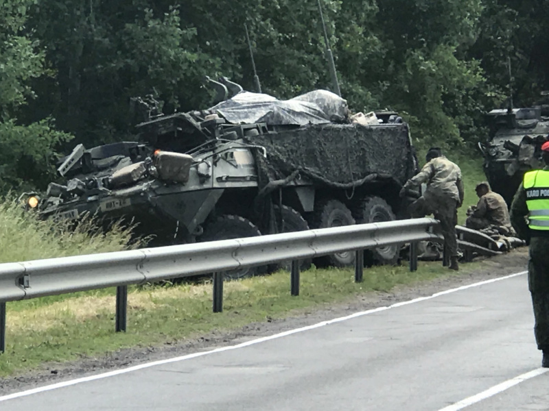У Литві зіткнулися бронетранспортери США, 13 постраждали