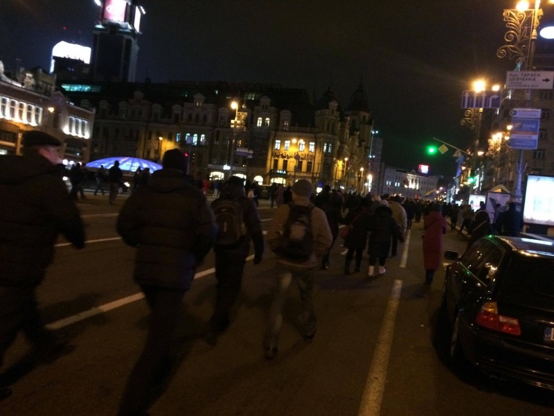 День достоинства и свободы: активисты двинулись в сторону Бессарабской площади