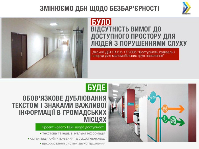 Для людей с нарушениями слуха звуковую информацию будут дублировать табличками, - Минрегион