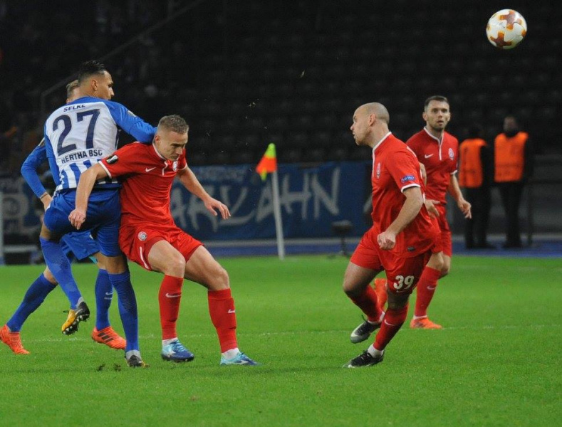 Герта - Заря 2-0: видео голов и обзор матча
