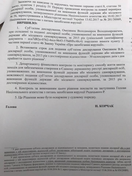 НАБУ опублікувало "листування Омеляна з братом"