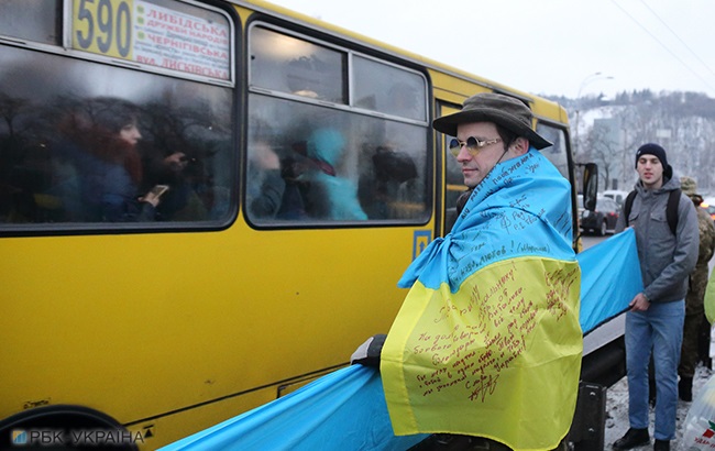 В Украине сегодня отмечают День Соборности (фоторепортаж)