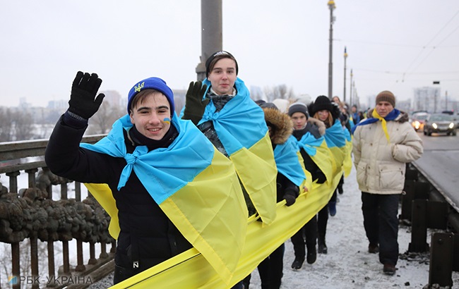 В Украине сегодня отмечают День Соборности (фоторепортаж)