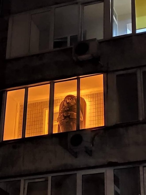 У Києві на балконі помітили &quot;єгипетський саркофаг&quot;: зайняв весь простір