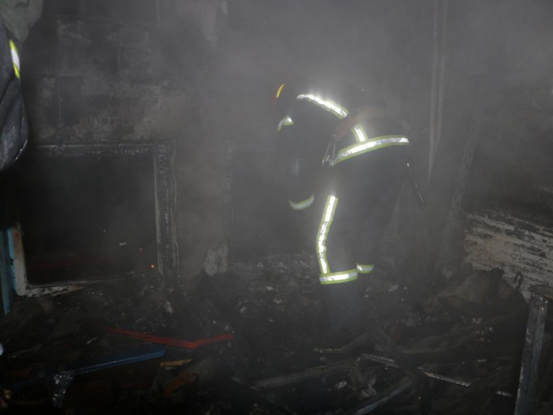 В Киеве загорелся девятиэтажный дом