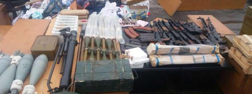 На лінії розмежування затриманий Рубан з арсеналом зброї