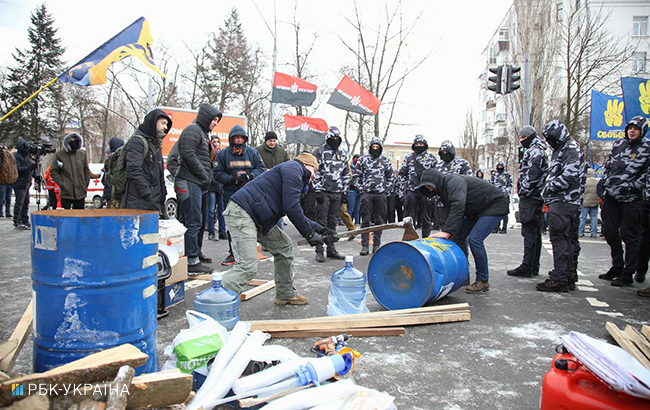 Вибори президента РФ: у Києві перекрили Повітрофлотський проспект