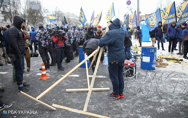 Вибори президента РФ: у Києві перекрили Повітрофлотський проспект