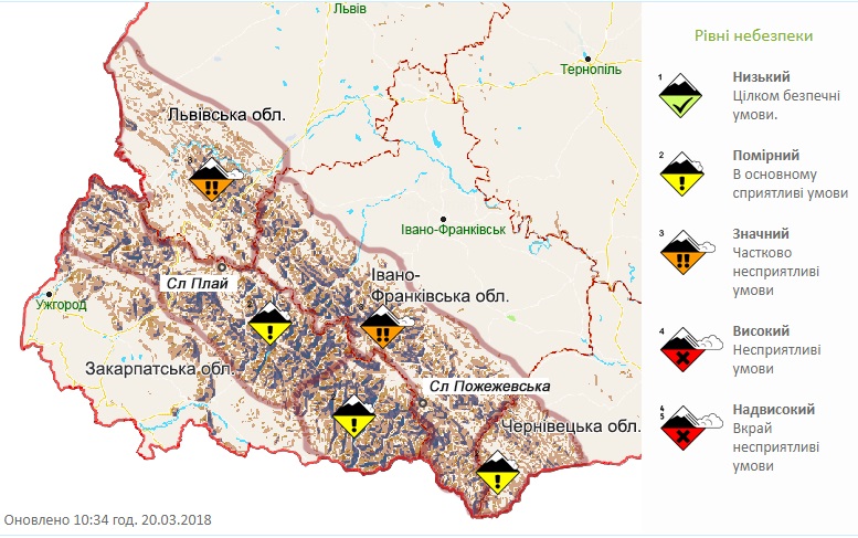 Синоптики попереджають про лавинну небезпеку в Карпатах