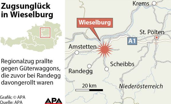 В Австрії приміський поїзд зіткнувся із товарними вагонами, є поранені