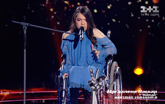 Голос країни 9: дівчина на інвалідному візку довела Монатіка до сліз